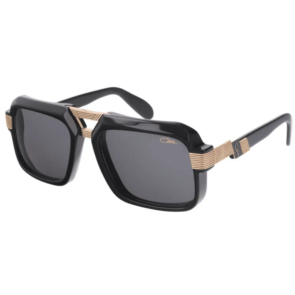 Designer-Sonnenbrille mit goldenen Details