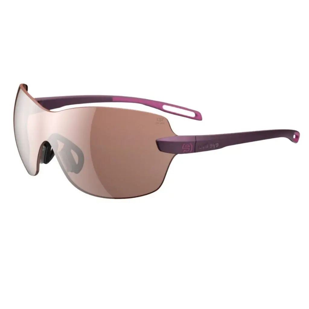 Sportliche Sonnenbrille von Evil Eye Dlite rose mit rosa Akzenten