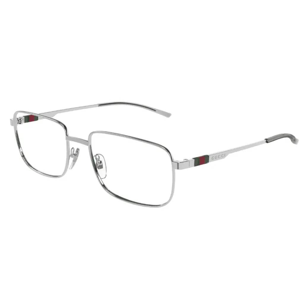 Elegante Designer-Brille von Gucci mit Metallfassung.