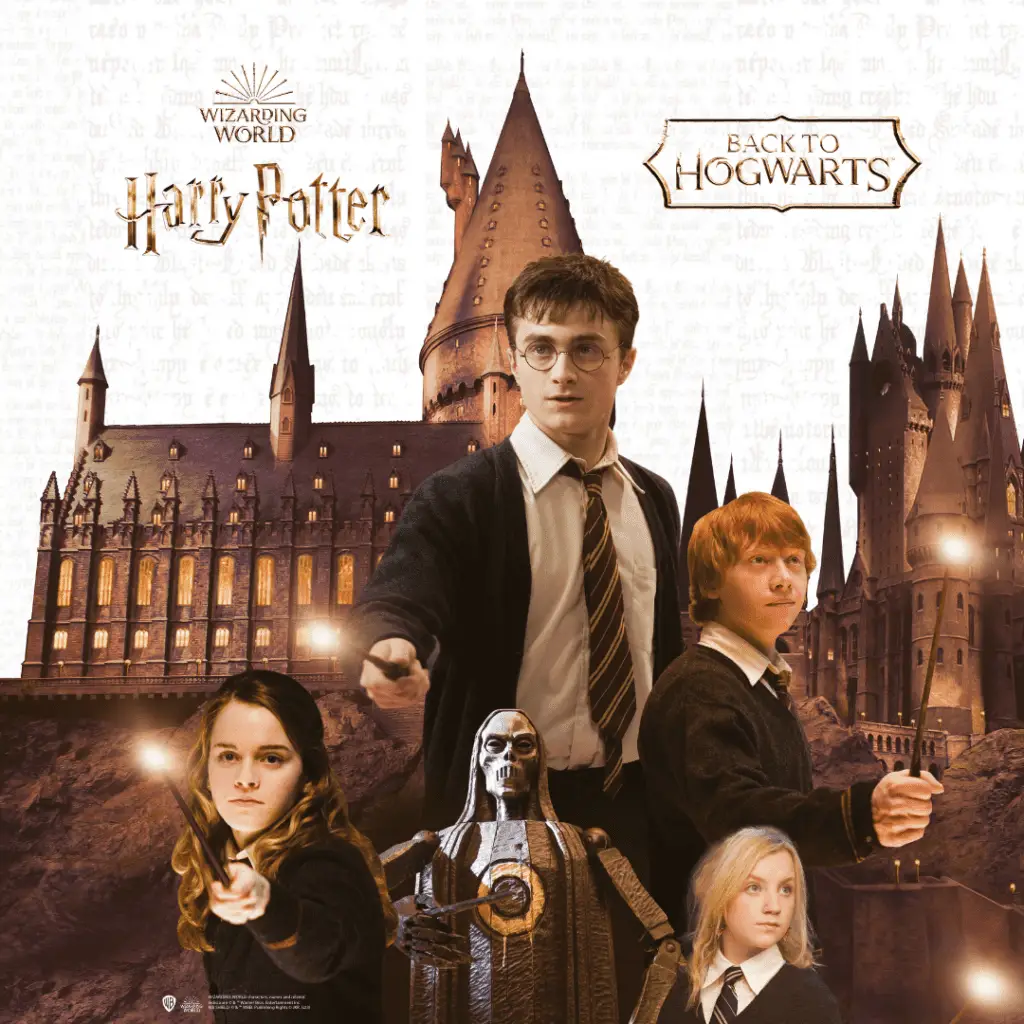 Harry Potter Kinderbrillen mit Hogwarts-Schloss.