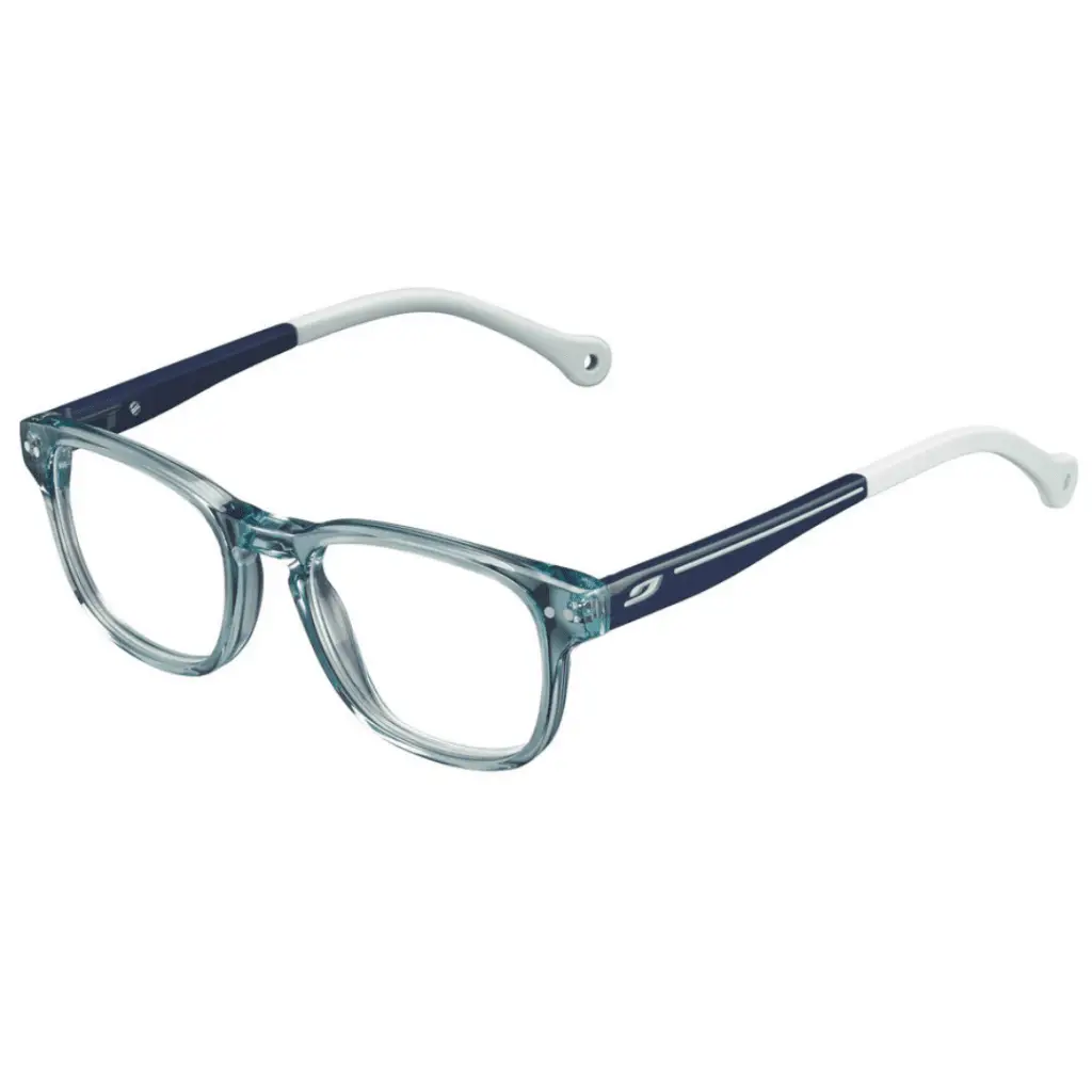 Modische blaue Vollrandbrille für Kunder von Julbo Junior.