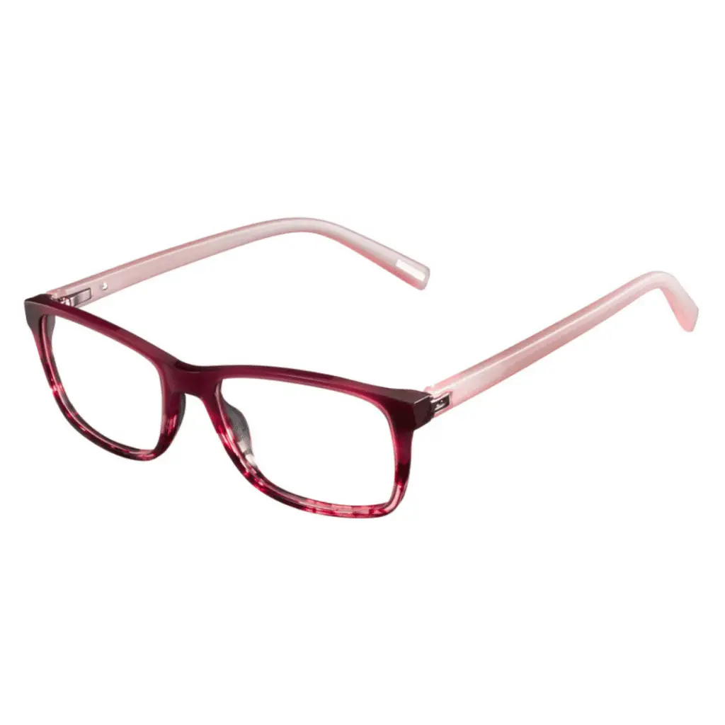 Rote Kinderbrille von Julbo auf weißem Hintergrund